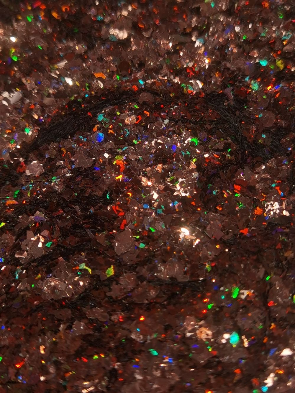 Хлопья - слюда Шоколадный голографик - 88809 - для литья изделий и творчества