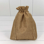 Мешочек 18х23см Лен искусственный (Коричневый)