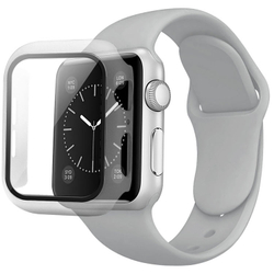 Защитный чехол серого цвета для Apple Watch 44мм с ремешком серого цвета
