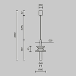 Подвесной светильник Maytoni MOD255PL-01B1
