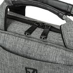 Сумка портфель BRAUBERG OFFICE с отделением для ноутбука 17,3", светло-серый меланж, 34х44х6 см, 272613