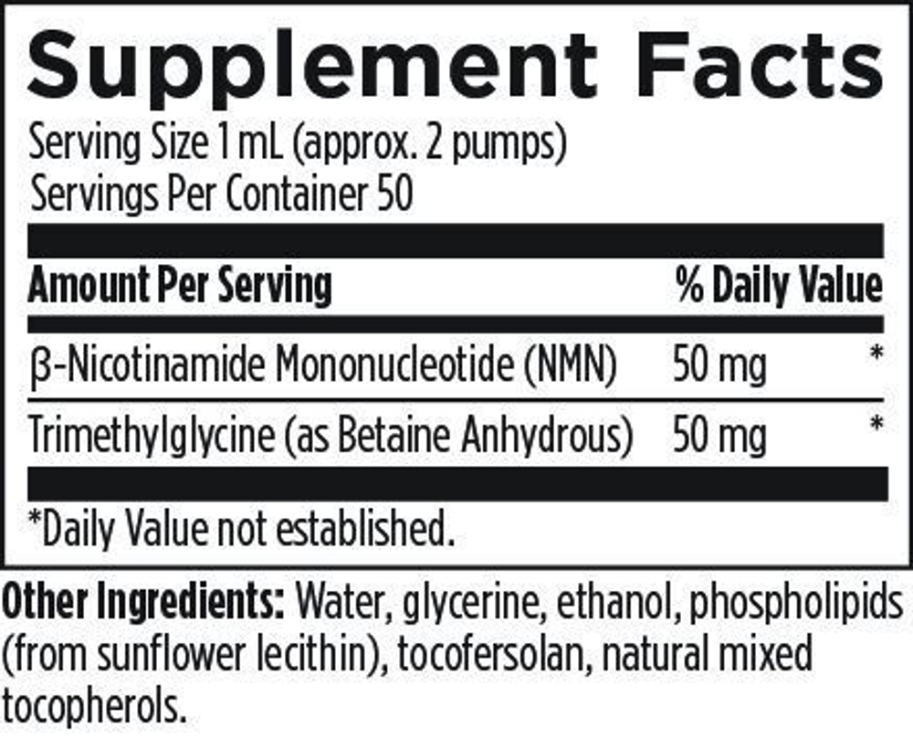 Designs For Health - Liposomal NMN Synergy 50 ml