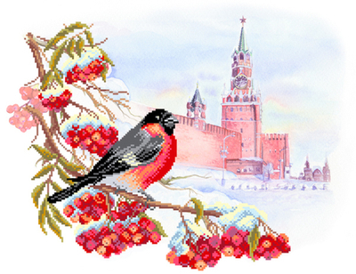 "Московская зима"-4151 ткань с нанесенным рисунком