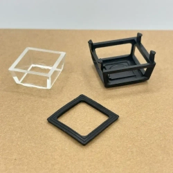 Окошко-голова ( комплект со стеклом ) для лазерного уровня / нивелира, Совместим с Fukuda, Firecore , Huepar 3D