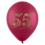 Шар (12"/30 см) Золотые цифры (Юбилейные), Ассорти Пастель 2 ст. 25 шт.