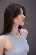 Подвеска карта таро Влюбленные малая родий La Lune