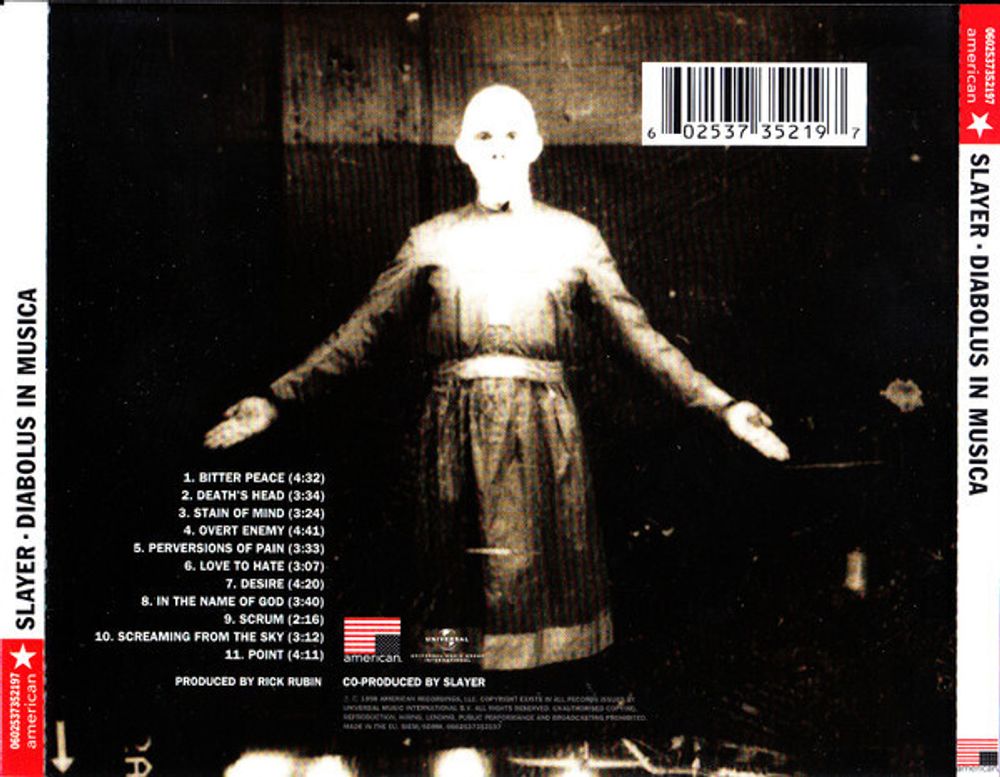 Slayer. Diabolus In Musica (CD)