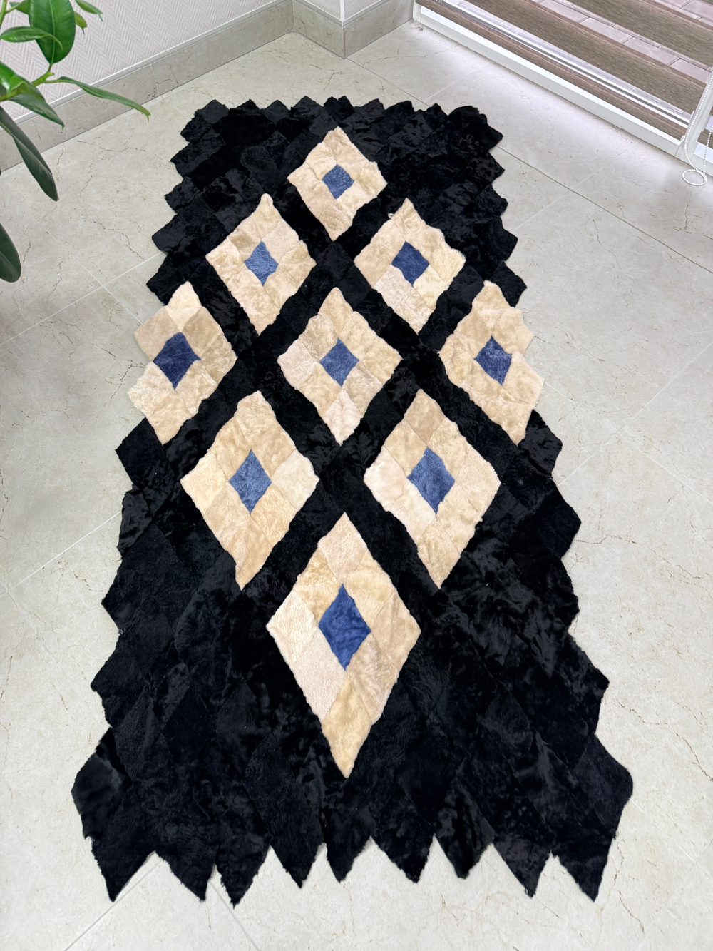 Покрывало меховое ковер из шкуры овчины