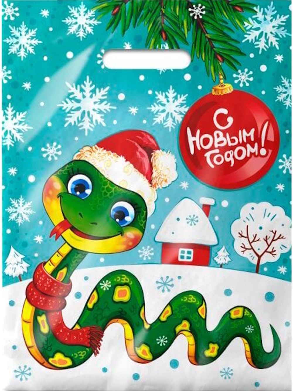 Пакет ПЭ с вырубной ручкой 30х40см (30) (Хвостатик) НГ Интерпак (х50/1000)