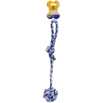 Игрушка - канат для собак мелких и средних пород «НЕСКУЧАЙКА», цвет белый/синий