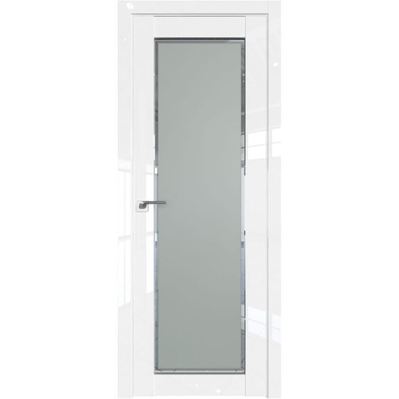 Межкомнатная дверь глянцевая Profil Doors 2.19L белый люкс остеклённая