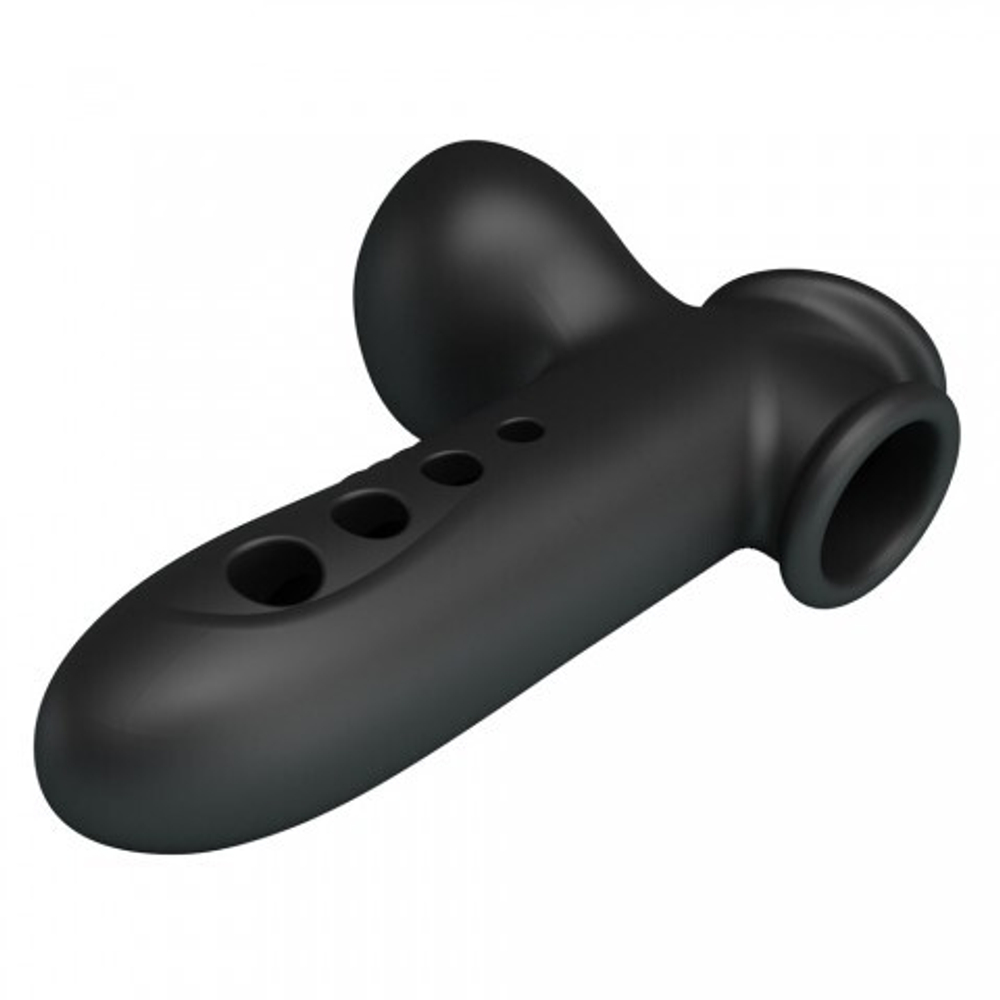 Насадка на пенис с эффектом расширения «Pretty Love Airbag Penis Sleeve Tyronn» черная
