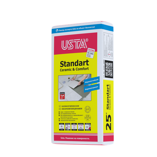КЛЕЙ ДЛЯ КАФЕЛЯ USTA STANDART СТАНДАРТНЫЙ 25КГ