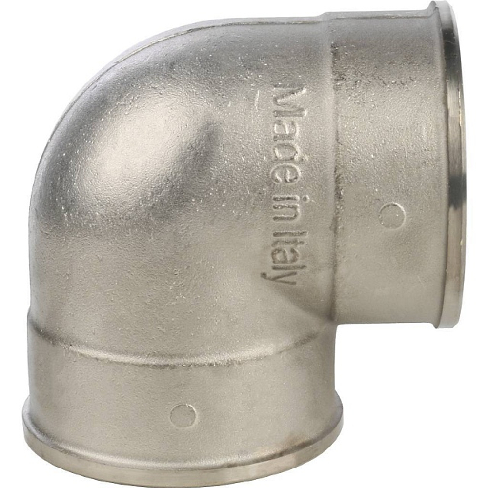 Отвод 90° с внутренней резьбой STOUT SFT 0014 - 2" (для стальных труб, латунь никелированная)