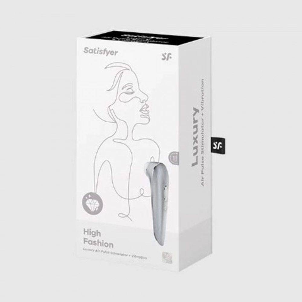 Алюминиевый клиторальный стимулятор Satisfyer High Fashion