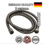 3020-3 Лейка для душа, графит 10.5*26.5см (3-функций, кнопка) HANSEN (50/1шт)