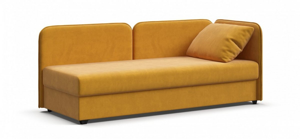 Тахта Ирис Велюр Монолит желтый