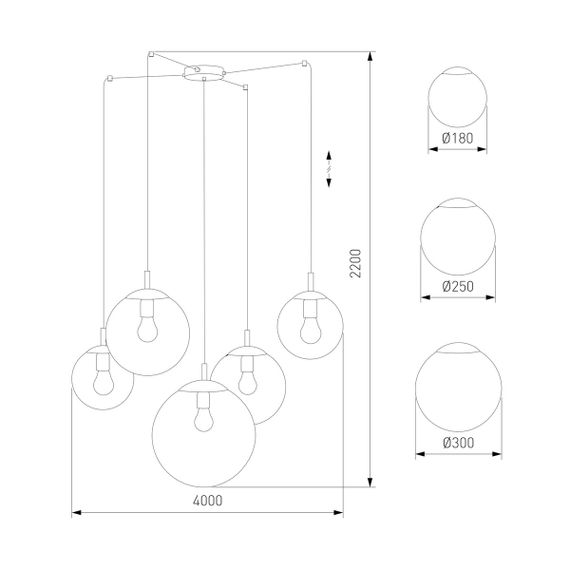 Подвесная люстра TK Lighting 4796 Esme
