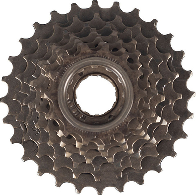 Трещотка 7 скор, 14-28Т, friction, коричневая, MFW-17