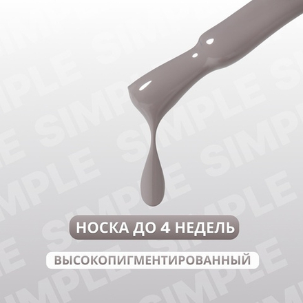 Гель лак для ногтей, однотонный, трехфазный, 10 мл, LED/UV, серый (110)