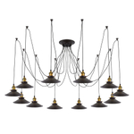 Citilux Эдисон CL451121 Люстра паук Венге Бронза