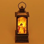 Сувенир с подсветкой «Фонарь с сказочным снеговиком» 5.5*5.5*12.5 см (3хAG13)