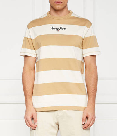 Футболка BOLD STRIPE Tommy Jeans - песочный(DM0DM18655)