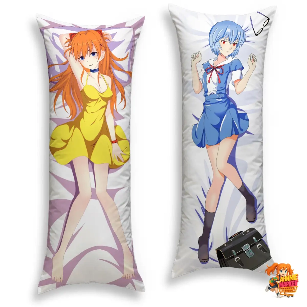 Дакимакура Evangelion Аска Лэнгли и Рей Аянами