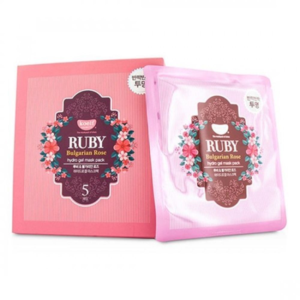 Гидрогелевая маска с рубином и болгарской розой KOELF Ruby &amp; Bulgarian Rose Hydro Gel Mask Pack