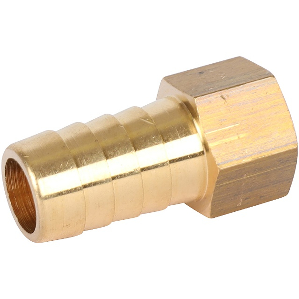 Штуцер с внутренней резьбой STOUT SFT 0036 - 1/4" x 14 мм (латунь без покрытия)