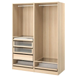 Шкаф - IKEA PAX/ПАКС ИКЕА, 58х150х201,2 см, светло-коричневый