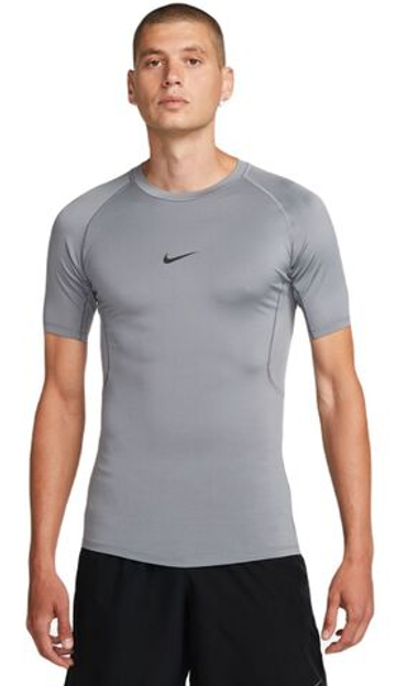 Компрессионка  Nike Pro Dri-FIT Tight Short-Sleeve фитнес Top - серый