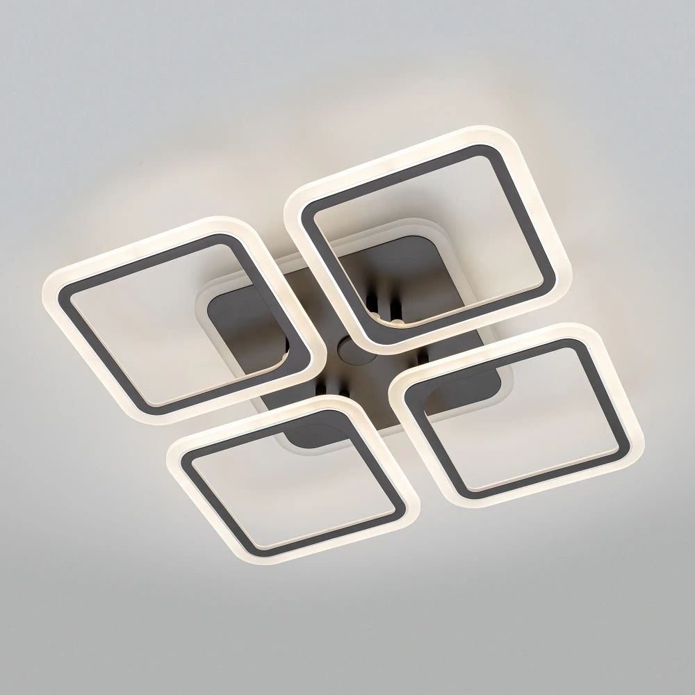 Citilux Марсель Смарт CL232A145E RGB Умная люстра Чёрная