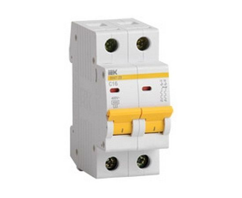 2шт. IEK KARAT Автоматический выключатель ВА47-29 2Р 10А 4,5кА х-ка В, MVA20-2-010-B