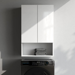 Шкаф навесной с дверками и открытой полкой, 60 см, белый глянец AM.PM X-Joy M85CHX06021WG