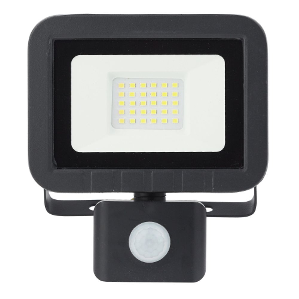 Прожектор светодиодный уличный ЭРА LPR-041-2-65K-030 30Вт 6500К 2400Лм IP65 датчик движения регулируемый