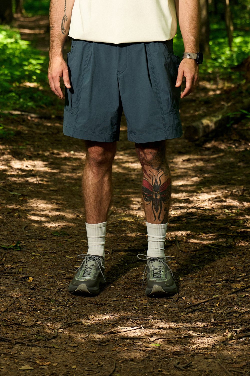 Шорты Blue Monte Multi-Pocket Greek Shorts "Ji Luo Qing"