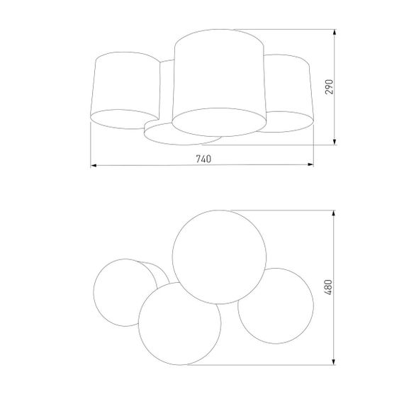 Потолочный светильник TK Lighting 3276 Mona Kids