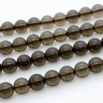 Дымчатый кварц бусины ("Раухтопаз"), диаметр 6,1-6,4 мм, цена за 29-30 шт (1/2 нити)