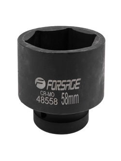 Головка ударная 1'', 58мм (6гр.) Forsage F-48558
