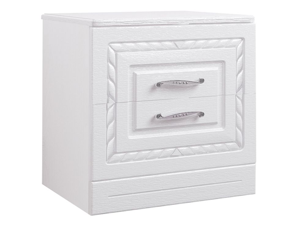 Тумба прикроватная "Гертруда" М5 (белая лиственница/ясень жемчужный), ЛДСП/МДФ, Комфорт-S