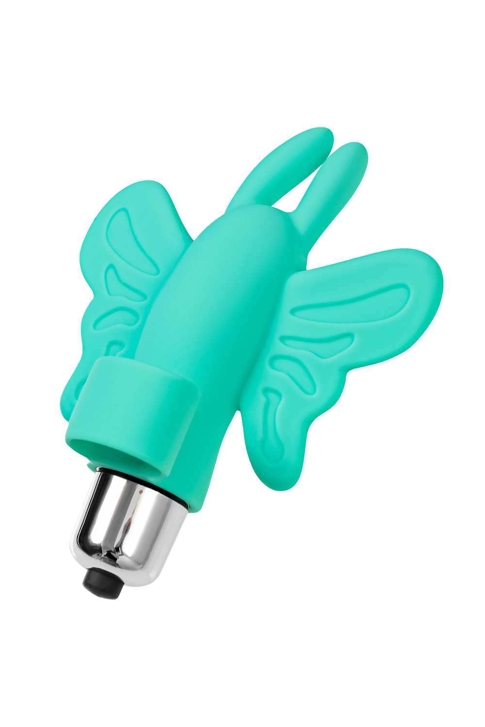 Вибронасадка-бабочка на палец Eromantica мятная 10 см