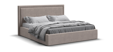 Фрея Кровать без ПМ 160 Велюр Монолит  Латте