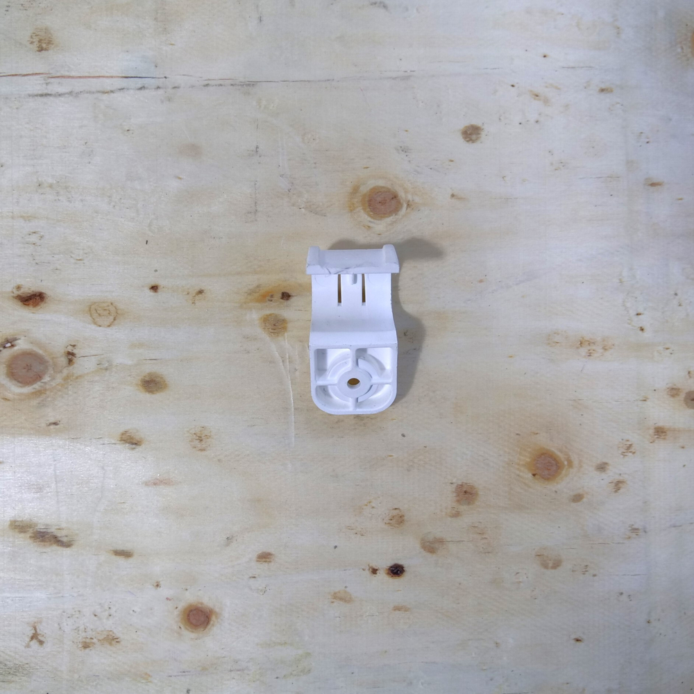 Крепеж-скоба для сантех труб для монтажных пистолетов (20 мм, белый, одностороняя, 100 шт/уп) FEDAST