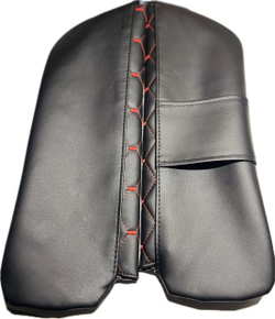 Чехлы на козырьки ВАЗ 2104, 2105, 2107 (красная нить Рубин)