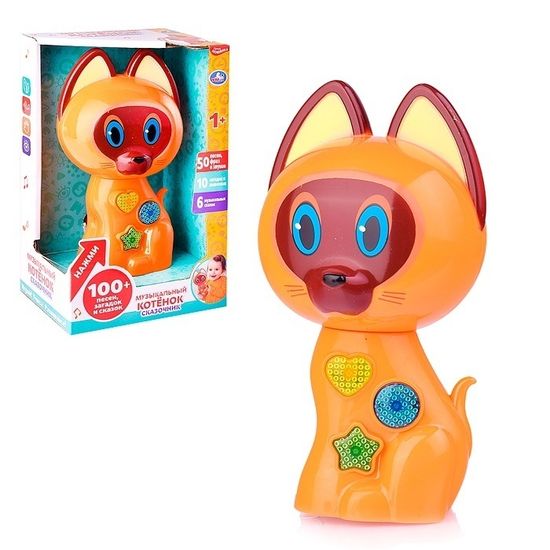 Интерактивная обучающая игрушка "Котёнок-сказочник" , ТМ Умка