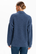 1948 Кардиган женский (дымчато-голубой)