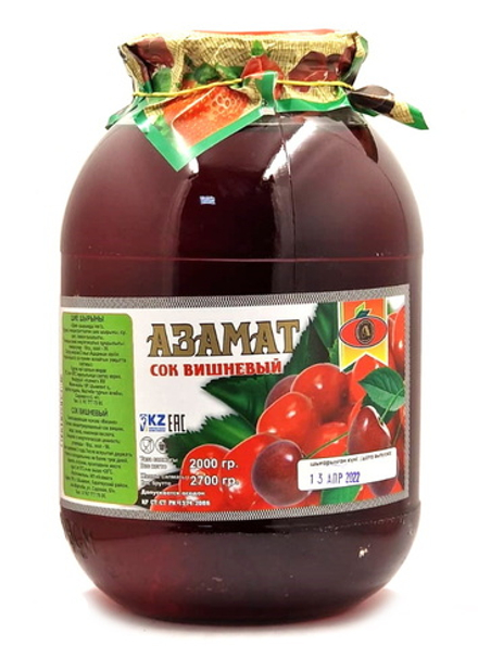 Сок Вишневый 2л. Азамат