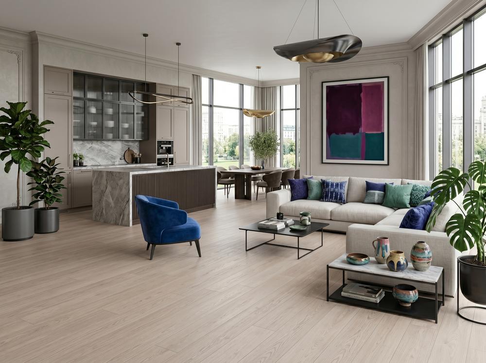 HDF Ламинат FLOORFORT Дуб Делавэр 24005-1