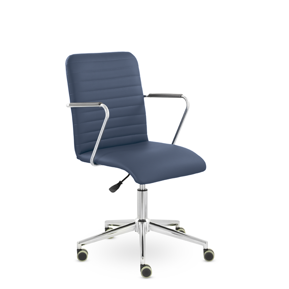 Кресло Честер GTР хром S-0419 (темно-синий)